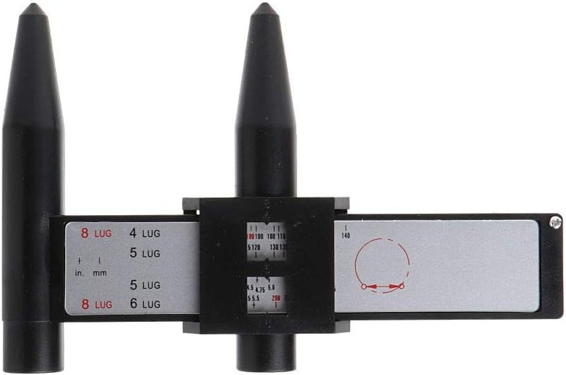 أداة قياس نمط براغي حافة العجلة مقياس مسطرة لـ 4 5 6 8 فتحات PCD - Image 1